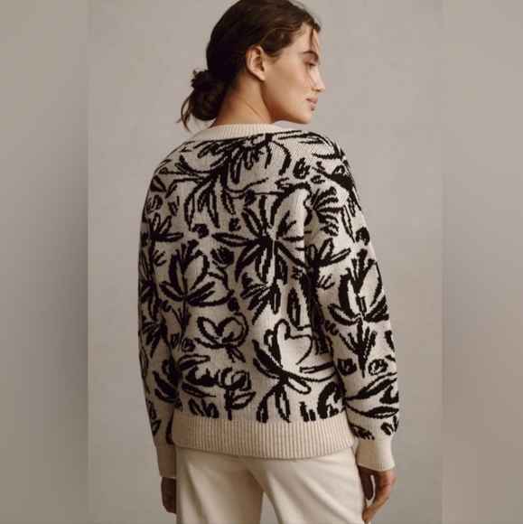 Floral Anthropologie Sweater - Picture 3 of 10